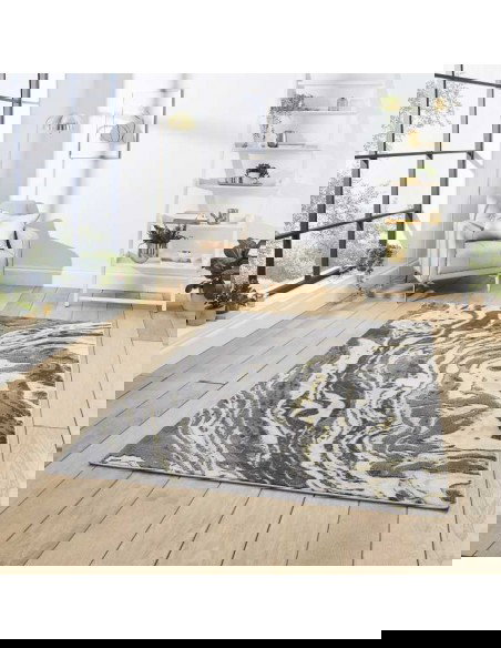 tappeto moderno Apollo GR584 Grey/Gold