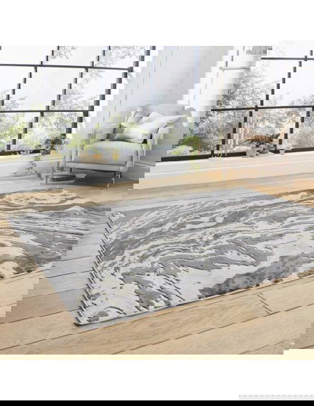 tappeto moderno Apollo GR584 Grey/Gold