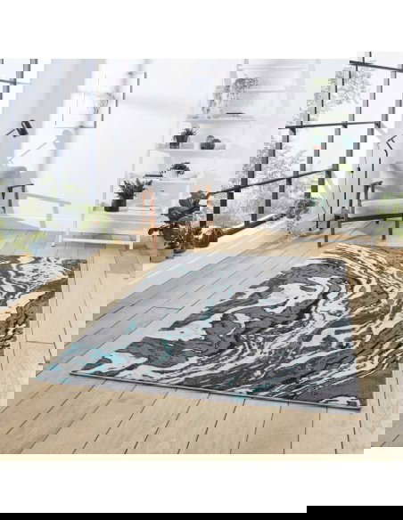 tappeto moderno Apollo GR584 Grey/Green