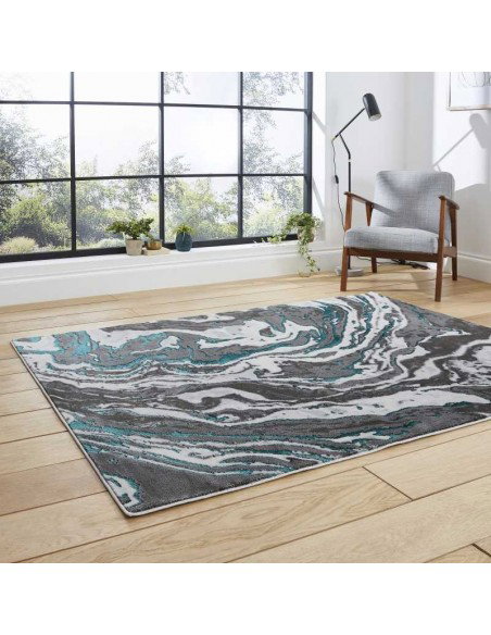 tappeto moderno Apollo GR584 Grey/Green