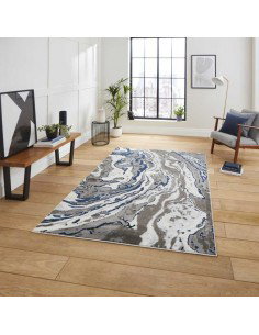 tappeto moderno Apollo GR584 Grey/Navy 2