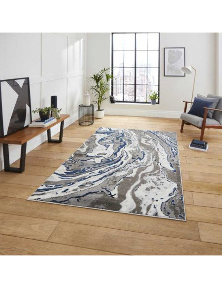 tappeto moderno Apollo GR584 Grey/Navy