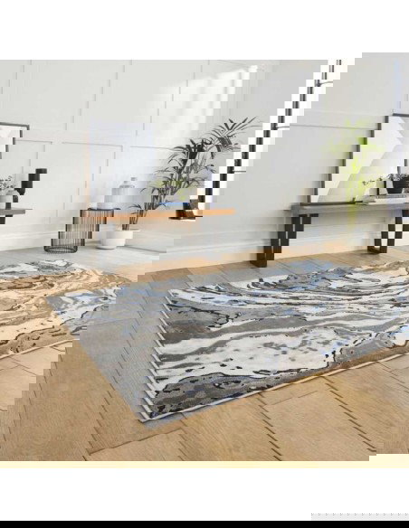 tappeto moderno Apollo GR584 Grey/Navy