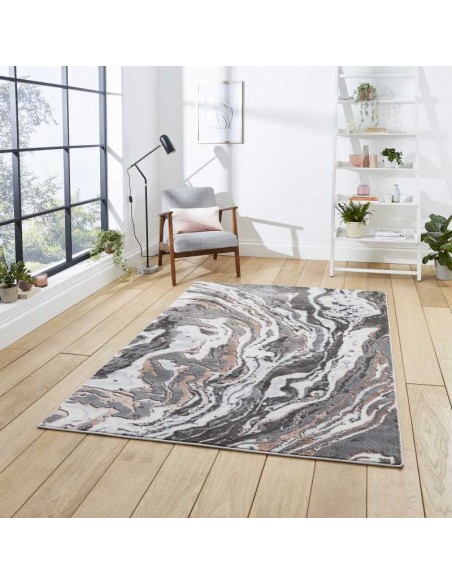 tappeto moderno Apollo GR584 Grey/Rose