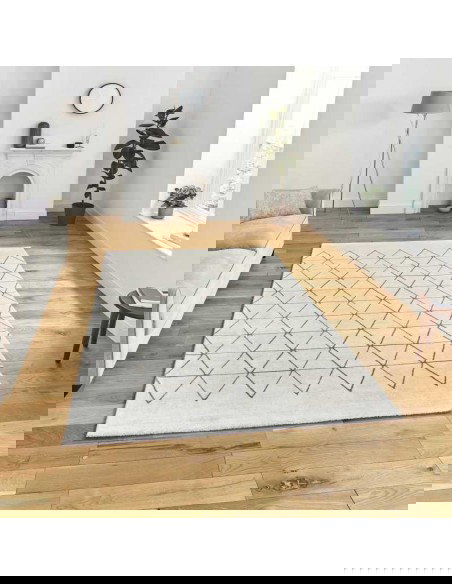 tappeto moderno Aurora 54238 Light Beige/Grey