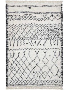 tappeto moderno Boho 5402 Black/White