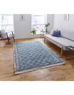 tappeto moderno Boho 7043 Blue 2