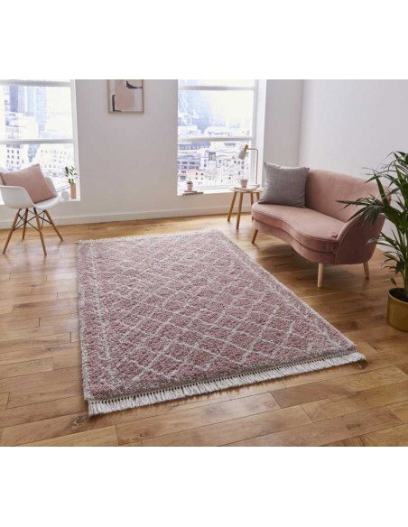 tappeto moderno Boho 7043 Rose