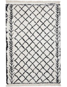 tappeto moderno Boho 7043 White/Black