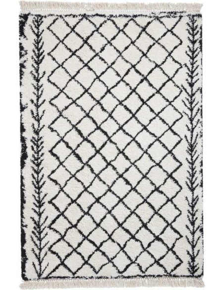 tappeto moderno Boho 7043 White/Black