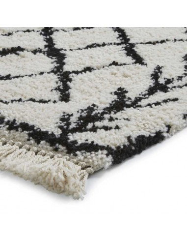 tappeto moderno Boho 7043 White/Black