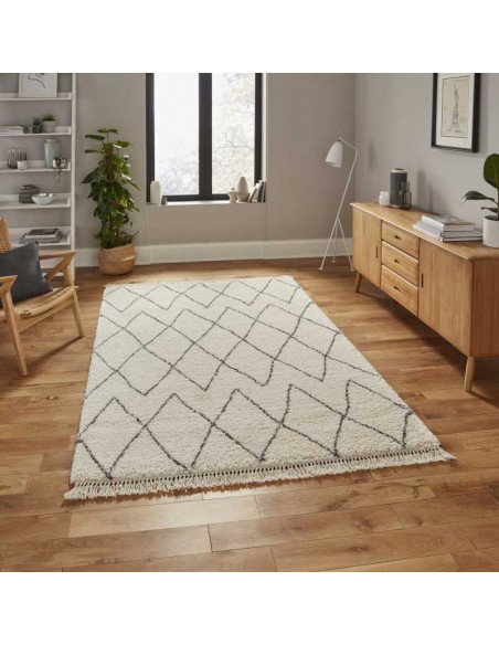 tappeto moderno Boho 8280 Cream/Grey