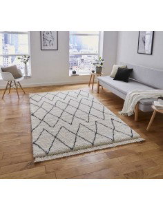 tappeto moderno Boho 8280 White/Black 2
