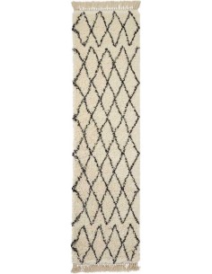 tappeto moderno Boho 8280 White/Black passatoia