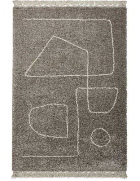 tappeto moderno Boho A474 Grey/Cream