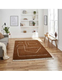 tappeto moderno Boho A474 Rust 2