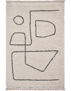 tappeto moderno Boho A474 White/Black