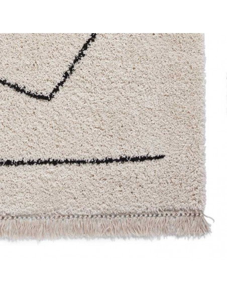 tappeto moderno Boho A474 White/Black