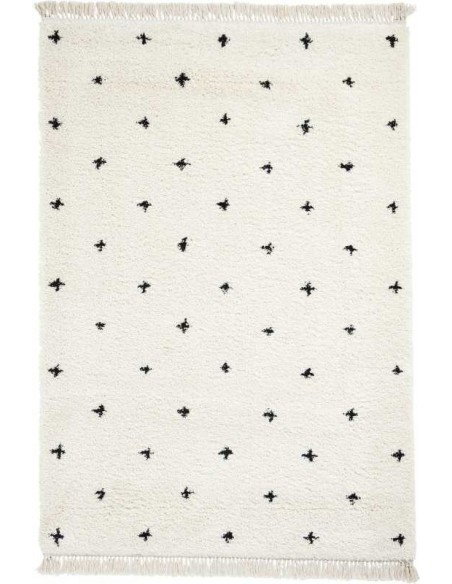 tappeto moderno Boho A475 White/Black