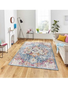 tappeto moderno Boston G0532 Blue/Fuschia 2