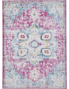 tappeto moderno Boston G0532 Fuschia/Blue