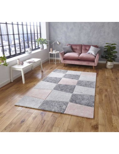tappeto moderno Brooklyn 22192 Grey/Rose