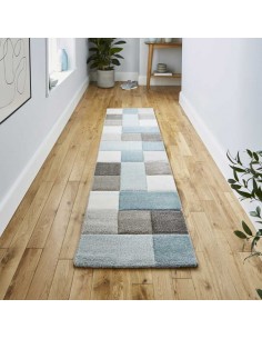 tappeto moderno Brooklyn 646 Beige/Blue passatoia 2