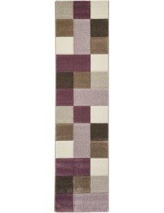 tappeto moderno Brooklyn 646 Beige/Purple passatoia