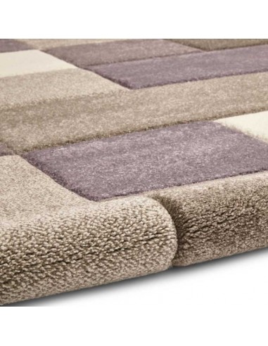 tappeto moderno Brooklyn 646 Beige/Purple passatoia