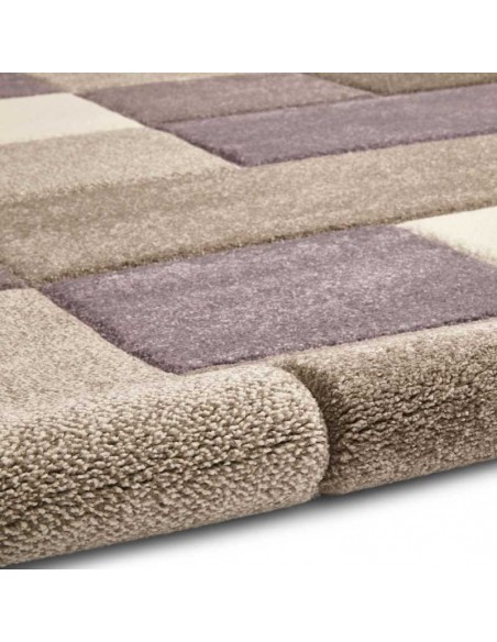 tappeto moderno Brooklyn 646 Beige/Purple passatoia