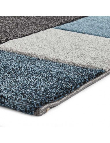 tappeto moderno Brooklyn 646 Blue/Grey passatoia