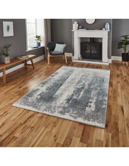 tappeto moderno Brooklyn 8595 Ivory/Blue