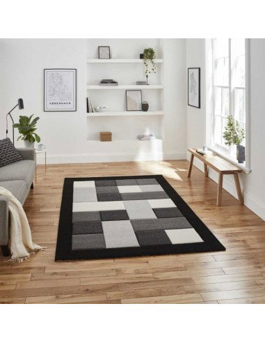 Tappeto Brooklyn Brk04 Black/Grey Passatoia