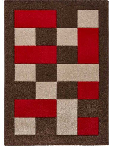 Tappeto Brooklyn Brk04 Brown/Red Passatoia