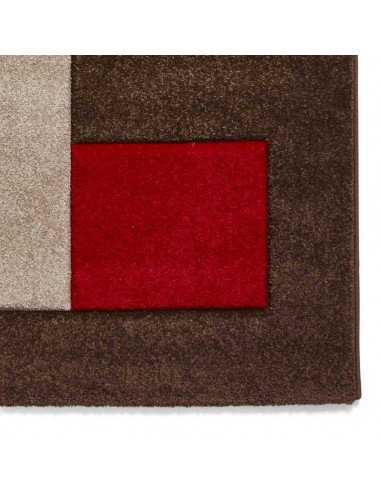 Tappeto Brooklyn Brk04 Brown/Red Passatoia