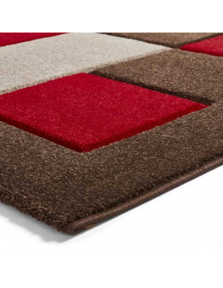 Tappeto Brooklyn Brk04 Brown/Red Passatoia