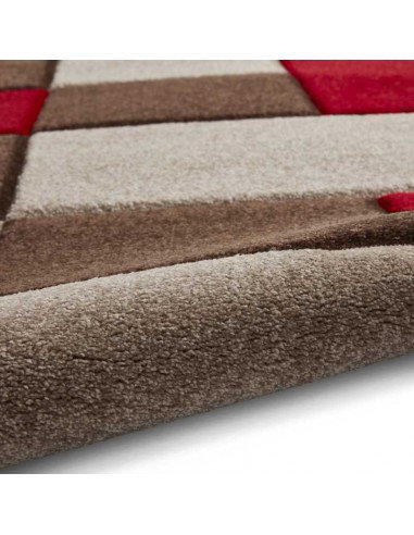 Tappeto Brooklyn Brk04 Brown/Red Passatoia