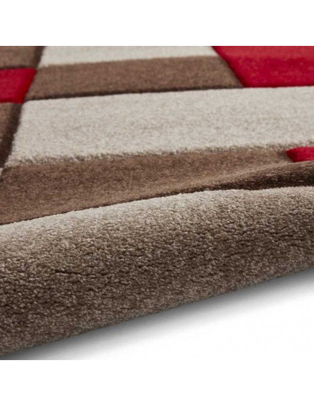 Tappeto Brooklyn Brk04 Brown/Red Passatoia