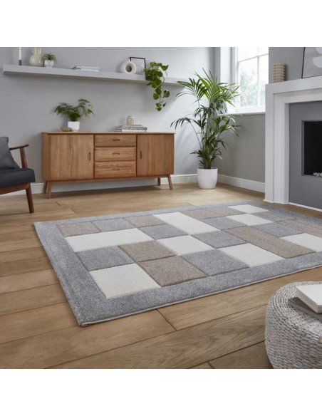 tappeto moderno Brooklyn BRK04 Grey/Beige
