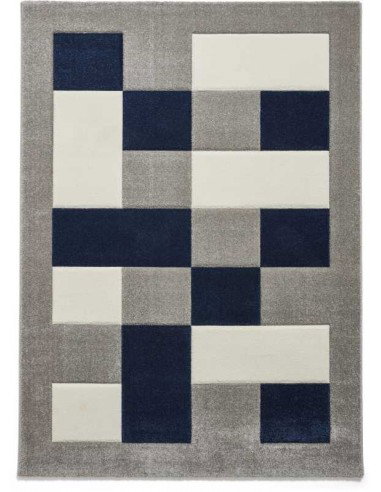 Tappeto Brooklyn Brk04 Grey/Navy Passatoia