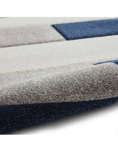 Tappeto Brooklyn Brk04 Grey/Navy Passatoia