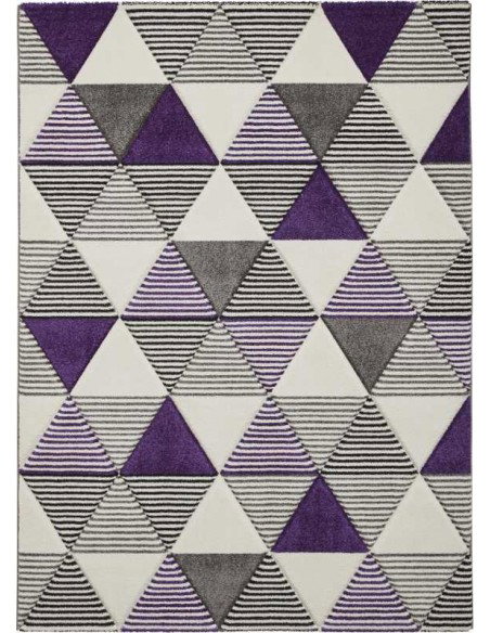 tappeto moderno Brooklyn BRK15 Grey/Purple