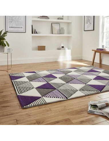 tappeto moderno Brooklyn BRK15 Grey/Purple