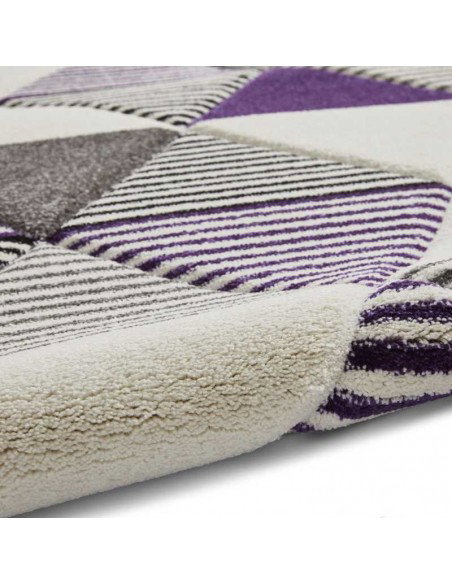 tappeto moderno Brooklyn BRK15 Grey/Purple