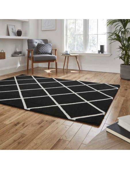 tappeto moderno Brooklyn BRK35 Black/White