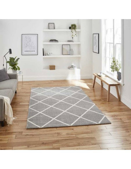 tappeto moderno Brooklyn BRK35 Grey/Cream