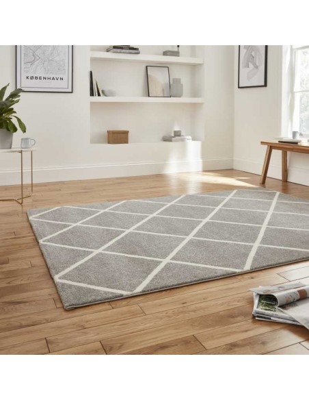 tappeto moderno Brooklyn BRK35 Grey/Cream