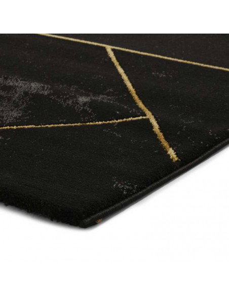 tappeto moderno Craft 23299 Black/Gold