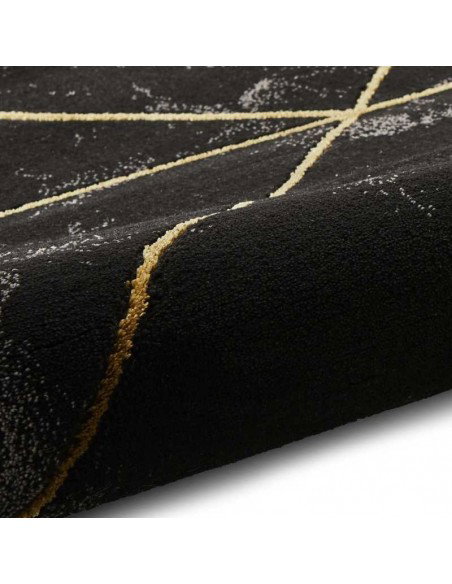 tappeto moderno Craft 23299 Black/Gold