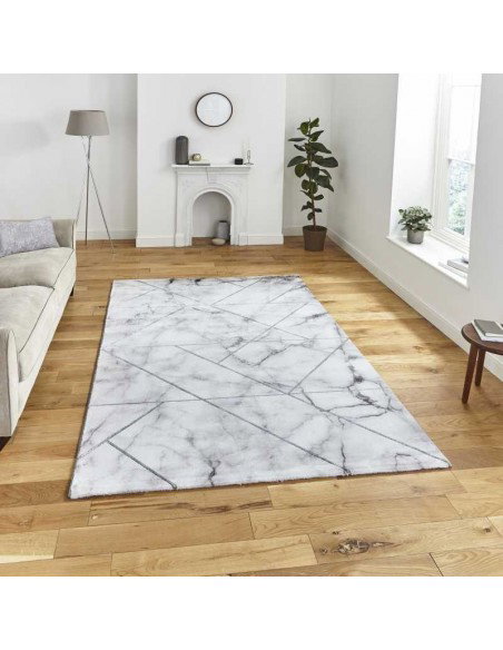 tappeto moderno Craft 23299 Ivory/Silver